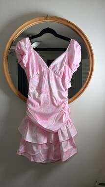 Cute Gaze Dress Pink